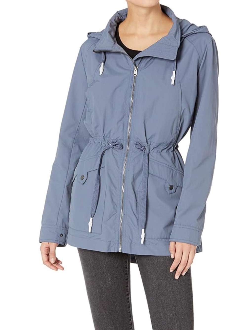 Marc Jacobs Dusty Blue Drawstring Anorak Jacket Women